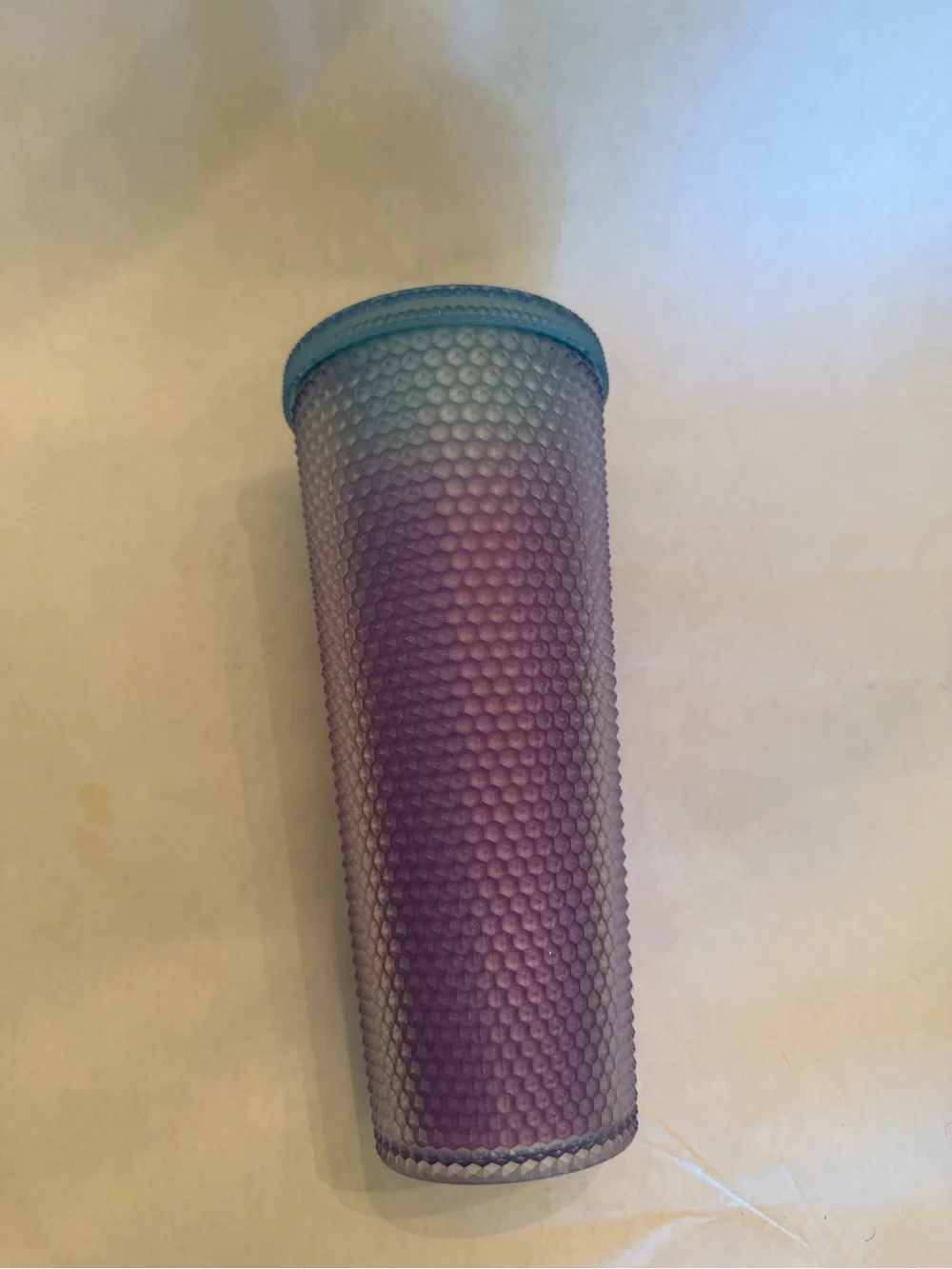 Starbucks Iridescent Purple Studded Tumbler with Teal Lid